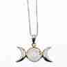 Sky Jewelry Серебряная цепочка с кулоном лунный камень  Луна