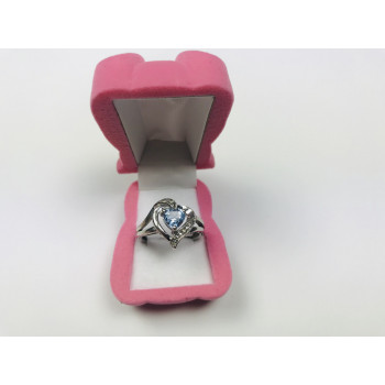 Sky Jewelry Серебряное кольцо с камнем Голубая Шпинель