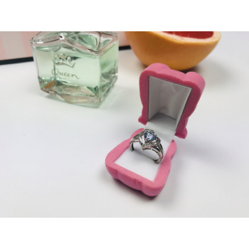 Sky Jewelry Серебряное кольцо с камнем Голубая Шпинель