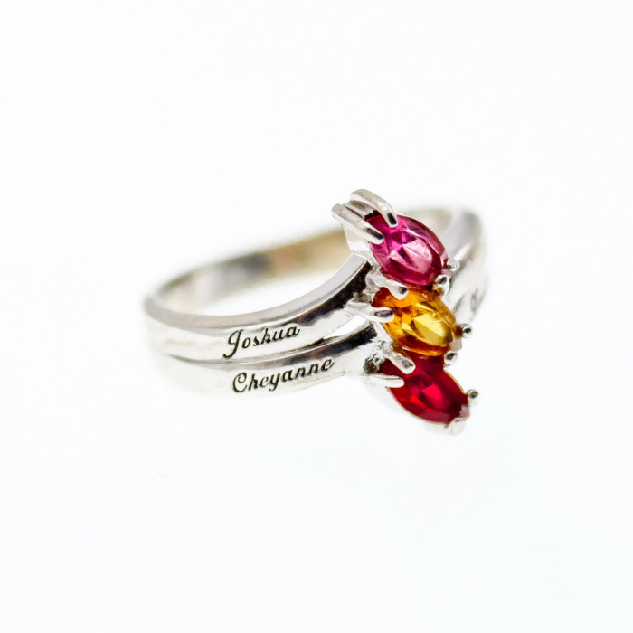 Sky Jewelry Серебряное кольцо с камнями шпинель