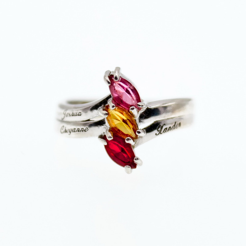 Sky Jewelry Серебряное кольцо с камнями шпинель