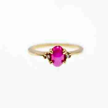 Sky Jewelry Золотое кольцо с камнями звездчатый сапфир и бриллианты