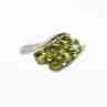 Sky Jewelry Серебряное кольцо с хризолитом