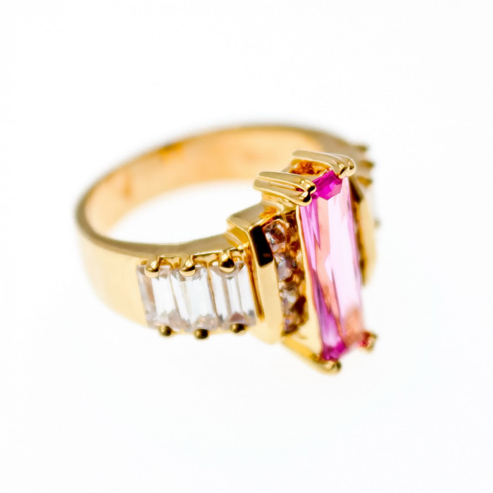 Sky Jewelry Серебряное кольцо с фианитами  Вдохновение