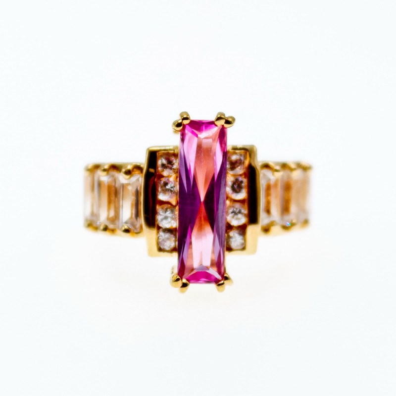 Sky Jewelry Серебряное кольцо с фианитами  Вдохновение