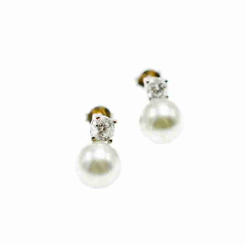 Sky Jewelry Серебряные серьги с жемчугом