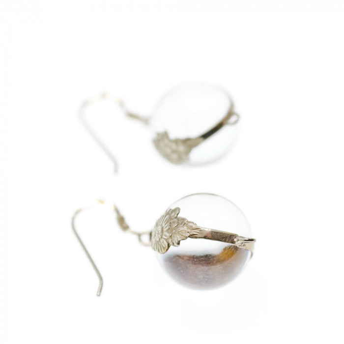 Sky Jewelry Серебряные серьги с агатом