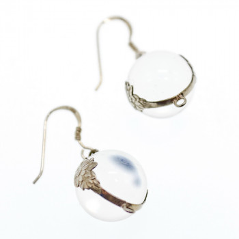 Sky Jewelry Серебряные серьги с агатом