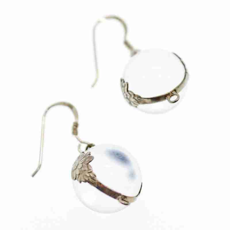 Sky Jewelry Серебряные серьги с агатом