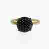 Sky Jewelry Серебряное кольцо в позолоте с камнями шпинель