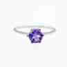 Sky Jewelry Серебряное кольцо с турмалином  Романтика