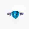 Sky Jewelry Золотое кольцо с топазом и аметистом