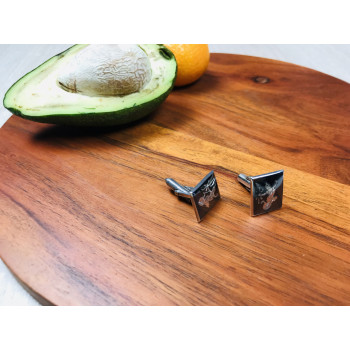 Sky Jewelry Серебряные запонки Siam Sterling