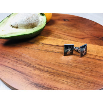 Sky Jewelry Серебряные запонки Siam Sterling