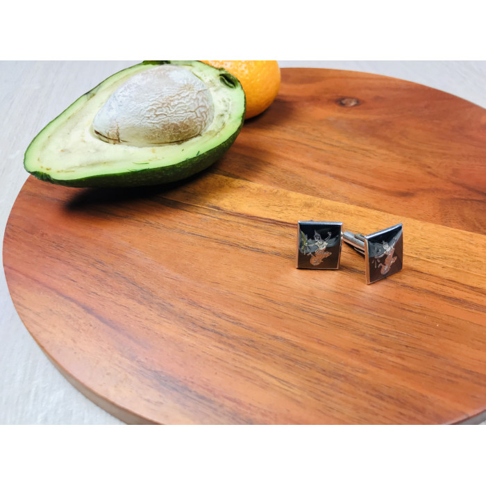 Sky Jewelry Серебряные запонки Siam Sterling