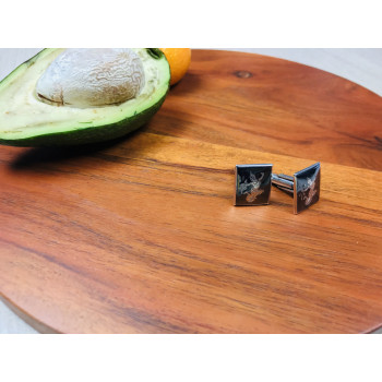 Sky Jewelry Серебряные запонки Siam Sterling