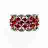 Sky Jewelry Серебряное кольцо с камнями шпинель и берилл
