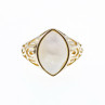 Sky Jewelry Серебряное кольцо с перламутром  Маркиз