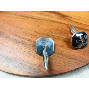 Sky Jewelry Серебряные запонки Siam Sterling