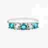 Sky Jewelry Серебряное кольцо с топазом и бериллом