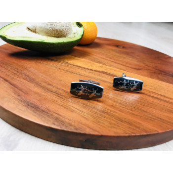 Sky Jewelry Серебряные запонки Siam Sterling