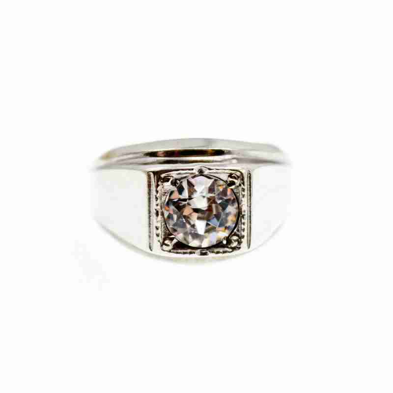 Sky Jewelry Мужское серебряное кольцо с бериллом