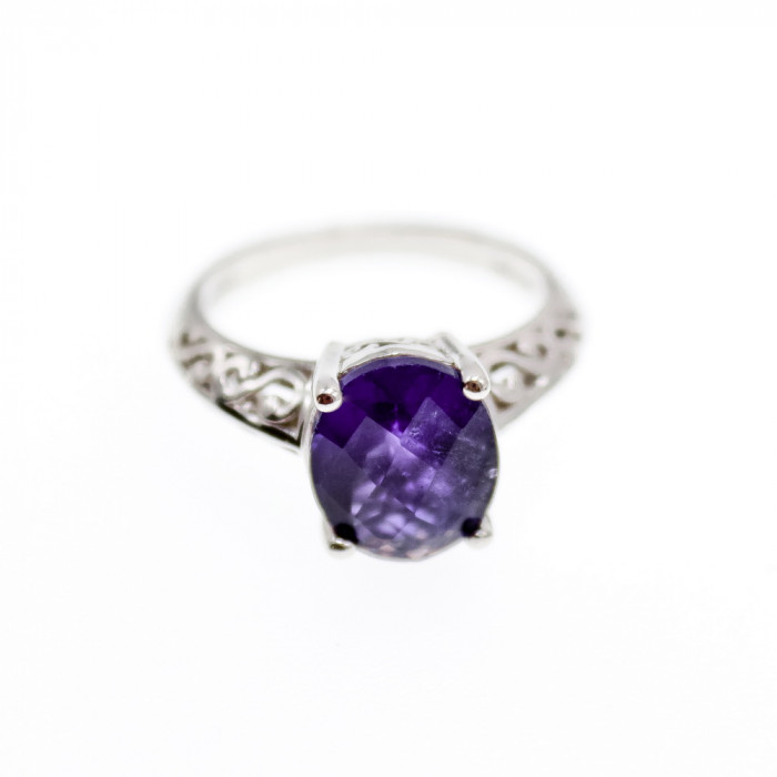 Sky Jewelry Серебряное кольцо с аметистом   Восхищение