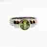 Sky Jewelry Серебряное кольцо с хризолитом