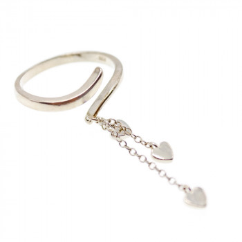 Sky Jewelry Серебряное кольцо  Сердца