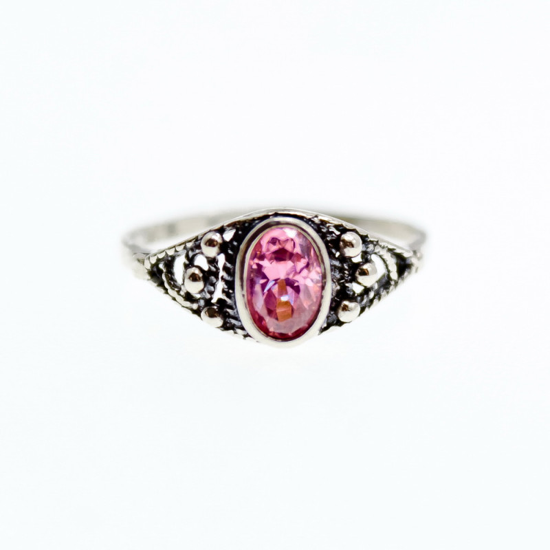 Sky Jewelry Серебряное кольцо с фианитом