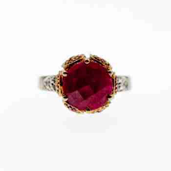 Sky Jewelry Серебряное кольцо с рубином