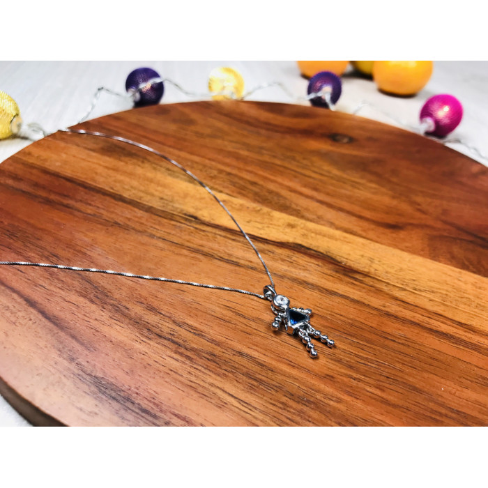 Sky Jewelry Серебряная цепочка с кулоном-девочка)))