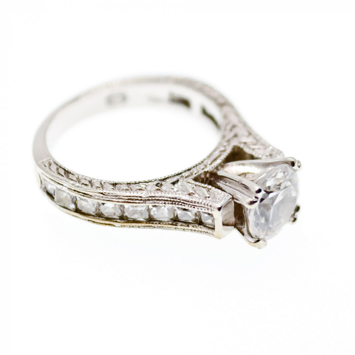 Sky Jewelry Серебряное кольцо с фианитами