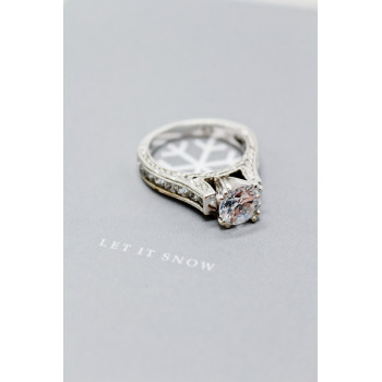 Sky Jewelry Серебряное кольцо с фианитами