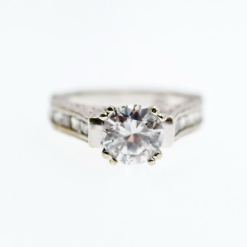 Sky Jewelry Серебряное кольцо с фианитами