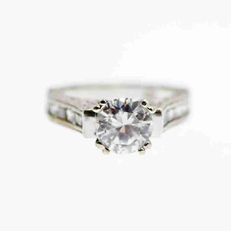 Sky Jewelry Серебряное кольцо с фианитами