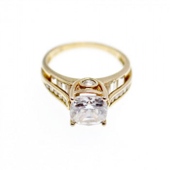 Sky Jewelry Серебряное кольцо с фианитами