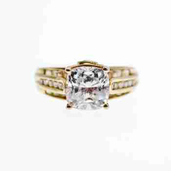 Sky Jewelry Серебряное кольцо с фианитами