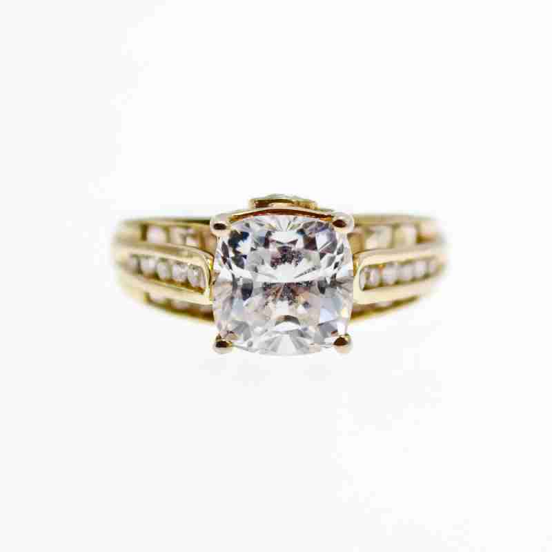 Sky Jewelry Серебряное кольцо с фианитами