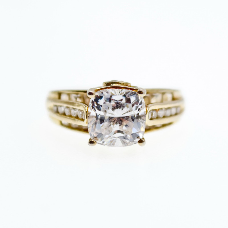 Sky Jewelry Серебряное кольцо с фианитами