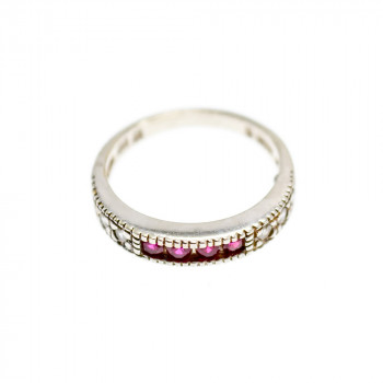 Sky Jewelry Серебряное кольцо с камнями шпинель