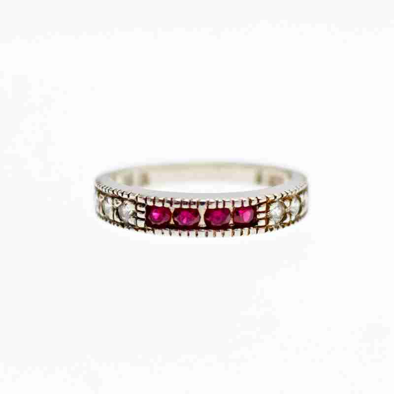 Sky Jewelry Серебряное кольцо с камнями шпинель