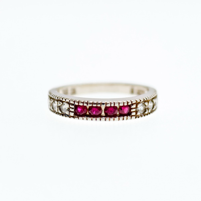 Sky Jewelry Серебряное кольцо с камнями шпинель