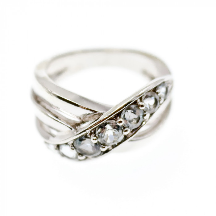 Sky Jewelry Серебряное кольцо с аквамарином  Желание