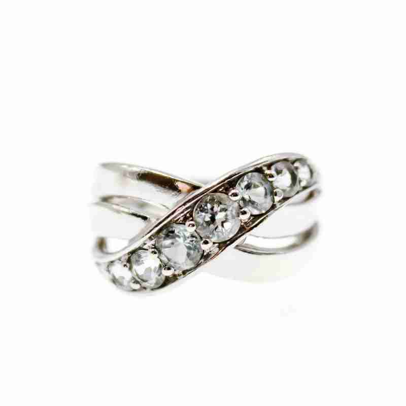 Sky Jewelry Серебряное кольцо с аквамарином  Желание