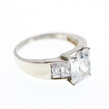 Sky Jewelry Серебряное кольцо с фианитами