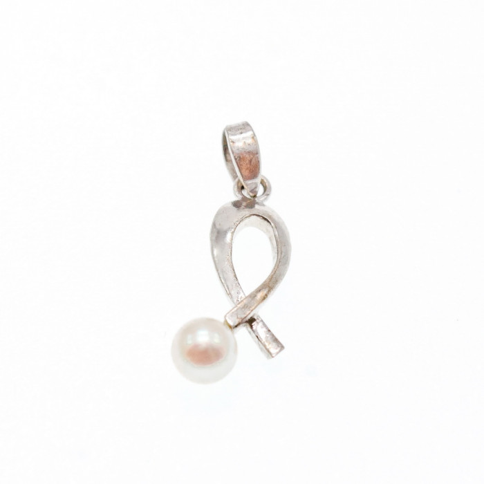 Sky Jewelry Серебряная цепочка с кулоном жемчугом