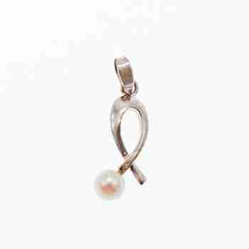 Sky Jewelry Серебряная цепочка с кулоном жемчугом