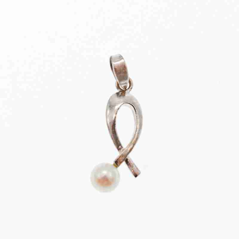 Sky Jewelry Серебряная цепочка с кулоном жемчугом