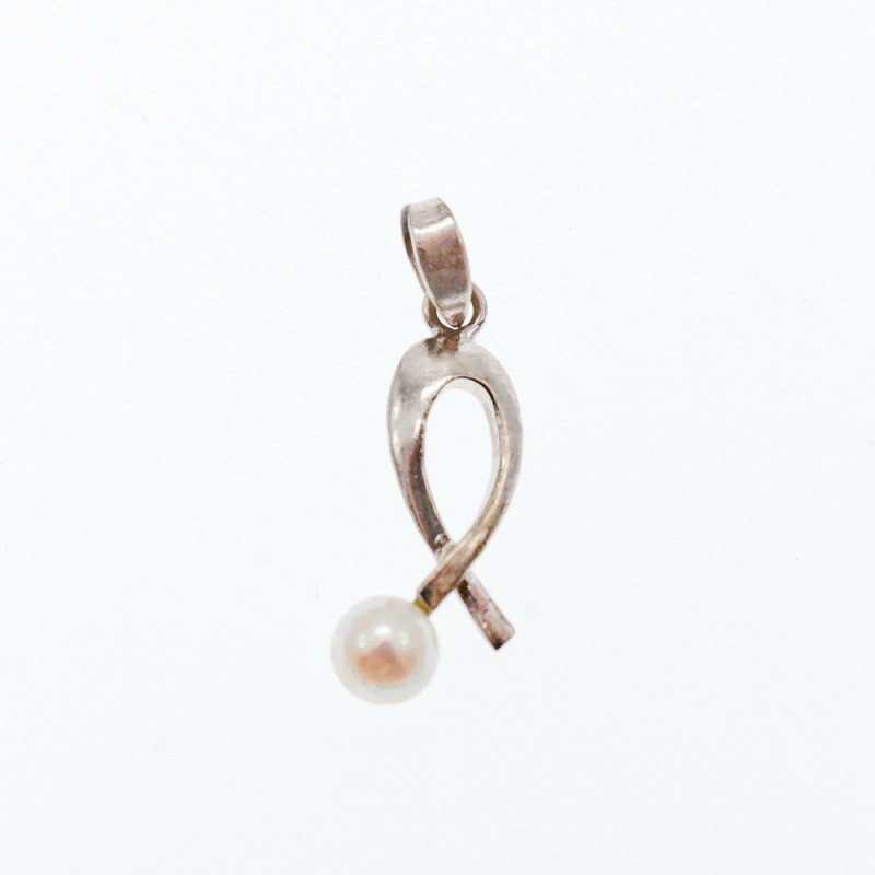 Sky Jewelry Серебряная цепочка с кулоном жемчугом